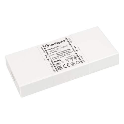 Блок питания Arlight ARV-SP-24012-FLAT-PFC 24V 12W IP20 0,5A 033258 Блок питания Arlight ARV-SP-24012-FLAT-PFC 24V 12W IP20 0,5A 033258