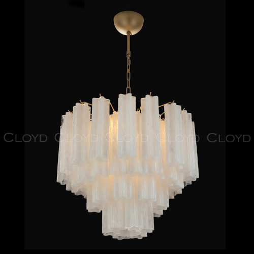 Люстра Cloyd ANNO-B C7 / Ø58 см - латунь светл. - стекло белые облака (арт.11648) фото 2