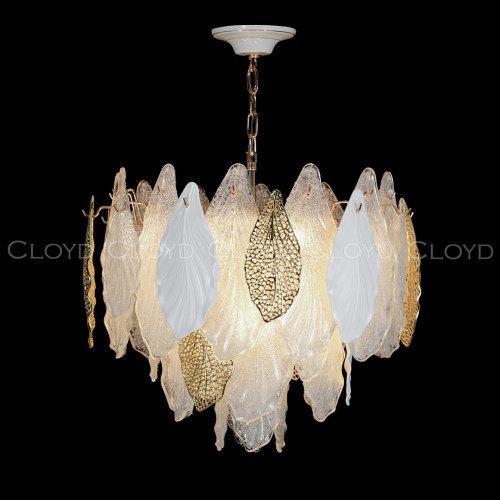 Люстра Cloyd SENEGAL-A C8 / Ø49 см - с золотыми листьями - золото (арт.11177) фото 2