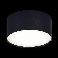 ST606.442.12 Светильник потолочный Черный LED 1*12W 4000K 1 080Lm Ra>90 120° IP20 D120xH55 185-265V Накладные светильники