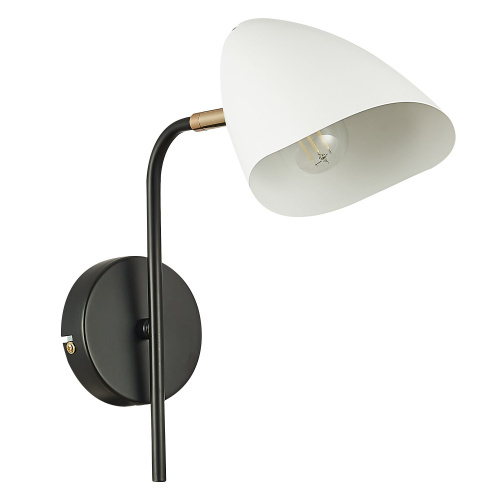 SLE103601-01 Светильник настенный Черный, Золотой/Белый E14 1*40W SATTA фото 3