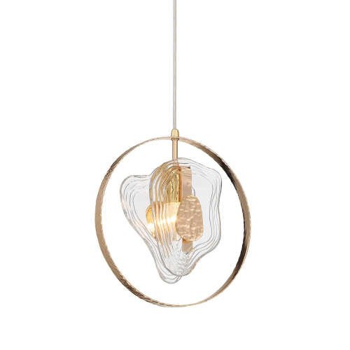 Подвесной светильник P60669-1 gold/clear фото 3