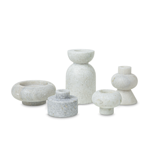 Подсвечник Stone Stacking white