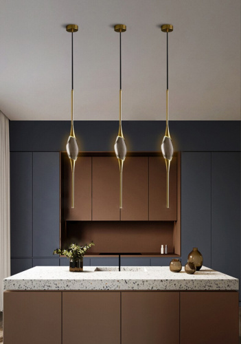 Подвесной светильник Pezzo 1 gold фото 4