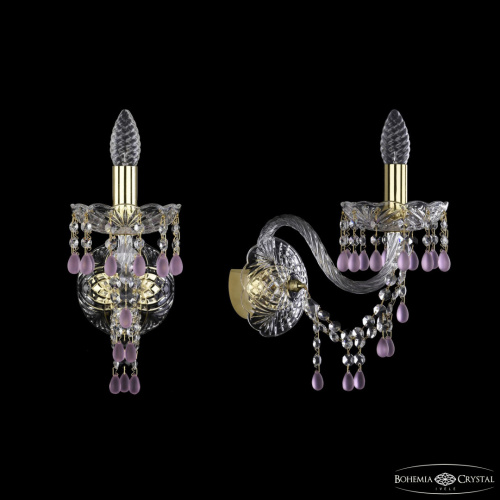 Бра хрустальные 1410B/1/195/XL G V7010 Bohemia Ivele Crystal (Богемия Ивеле Кристалл)