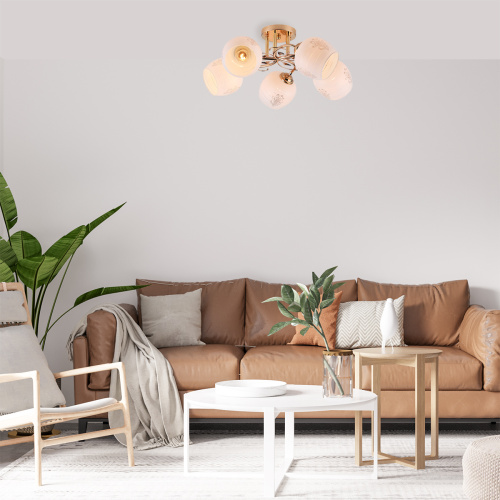 Потолочный светильник Escada 1121/5PL E27*40W Gold фото 4