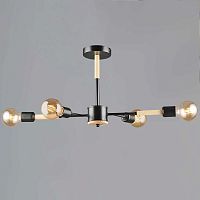 Люстра Reluce 99960-0.3-04 BK+WOOD