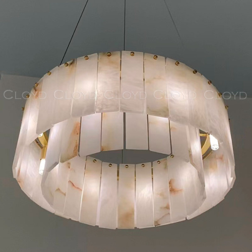 Люстра Cloyd HERCULANUM-A C8 / Ø60 см - алебастр - латунь (арт.11155) фото 4