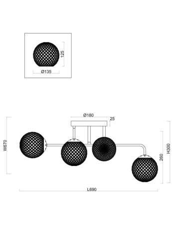 Люстра Freya FR8016PL-06BBS фото 6