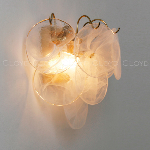 Бра Cloyd LINZE-B W2 / выс. 32 см - латунь - белое стекло (арт.20482) фото 7