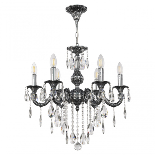 Люстра с хрустальными подвесками AL79101/6/175 B NB Bohemia Ivele Crystal (Богемия Ивеле Кристалл)
