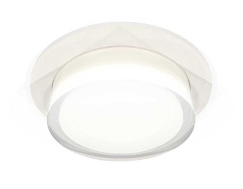 Комплект встраиваемого светильника Ambrella light Techno Spot XC7621043 SWH/FR/CL белый песок/белый матовый/прозрачный (C7621, N7160)