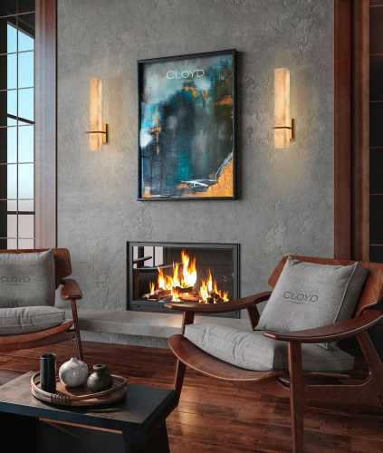 Бра Cloyd BEGRIFF W1 / алебастр -латунь (арт.20325)