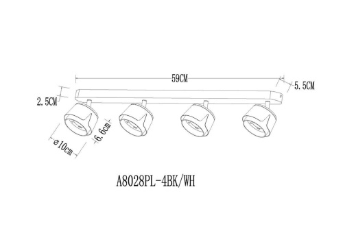 Спот Arte Lamp Amaks A8028PL-4WH фото 2