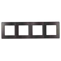 Рамка 4-постовая ЭРА 12 сатин графит 12-5104-12 Б0052535
