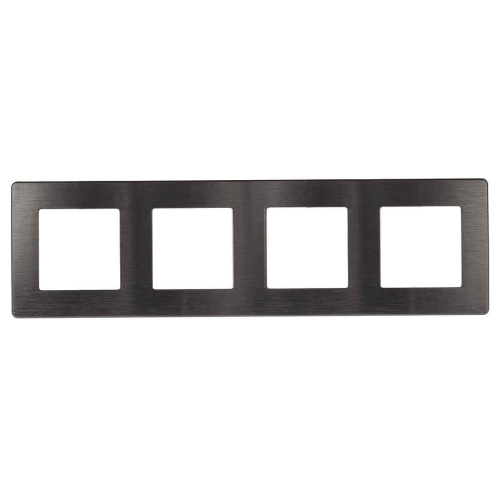 Рамка 4-постовая ЭРА 12 сатин графит 12-5104-12 Б0052535 Рамка 4-постовая ЭРА 12 сатин графит 12-5104-12 Б0052535