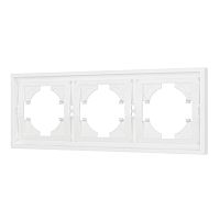 Рамка пластиковая FRM-TENDO-SFPL-3-WH Arlight 054653