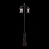 SL080.425.02 Светильник уличный наземный ST-Luce Темный кофе/Прозрачный, Темный кофе E27 2*100W LASTERO