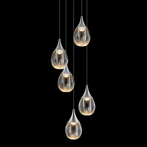 Подвесной светильник MD24001004-5A chrome/clear фото 2