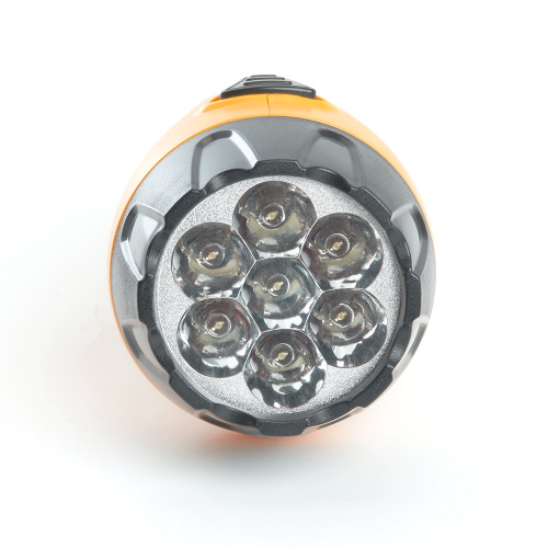 Фонарь аккумуляторный, 7 LED DC (свинцово-кислотная батарея), желтый, TH2294 (TH93B) фото 3