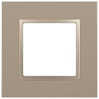 Рамка для розеток и выключателей ЭРА Elegance 14-5011-04 Classic, на 1 пост, шампань Б0060574