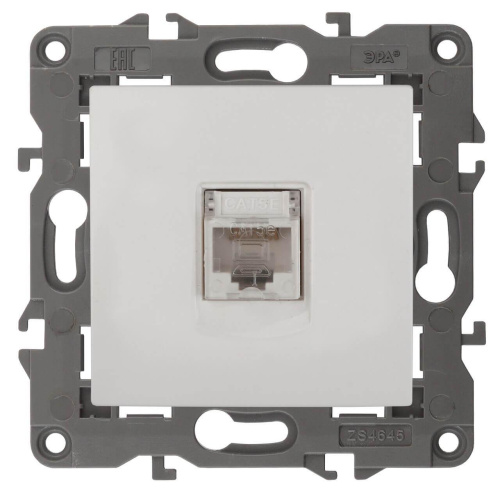 Розетка информационная RJ45 ЭРА Elegance 14-3107-01 Б0034302 Розетка информационная RJ45 ЭРА Elegance 14-3107-01 Б0034302