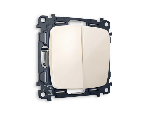 Комплект механизма 2-кл выключателя AMBRELLA VOLT OMEGA Бежевый глянец QUANT (OP3030, VM115) MO303010 Комплект механизма 2-кл выключателя AMBRELLA VOLT OMEGA Бежевый глянец QUANT (OP3030, VM115) MO303010