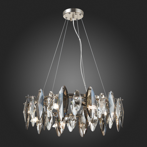 SL1227.103.08 Люстра подвесная ST-Luce Никель/Прозрачный E14 8*40W ANCONA фото 9