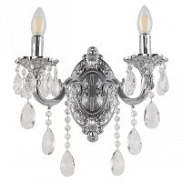 Бра с хрустальными подвесками AL7801B10/2/175 B Ni Bohemia Ivele Crystal (Богемия Ивеле Кристалл)