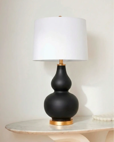 Чёрная настольная лампа "Мерсер"