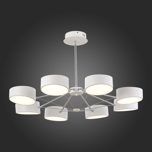 SLE6005-502-08 Светильник потолочный Белый, Хром/Белый LED 8*10W VALLE фото 3