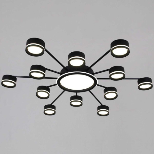 Потолочная люстра Reluce 20590-0.3-6+6+1 Black Потолочная люстра Reluce 20590-0.3-6+6+1 Black