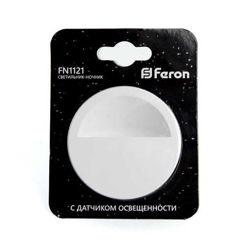 Светильник ночник Feron FN1121 0,5W 230V, белый фото 3