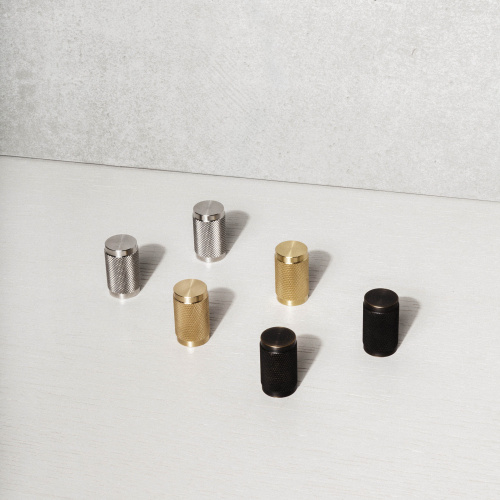 Ручка-кнопка Knob Cross Steel set of 2 фото 3