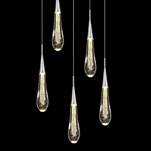 Подвесной светильник Pour 5 chrome фото 3