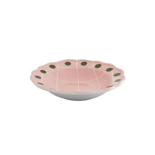 Глубокая тарелка Quadri Pink Глубокая тарелка Quadri Pink