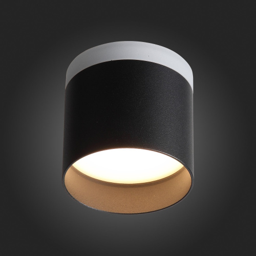 ST102.402.09 Светильник потолочный Черный LED 1*9W 3000K 702Lm Ra>80 120° IP20 D79xH75 170-240V Накладные светильники фото 6