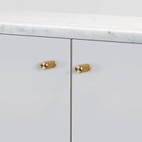 Ручка-кнопка Knob Linear Brass set of 2
