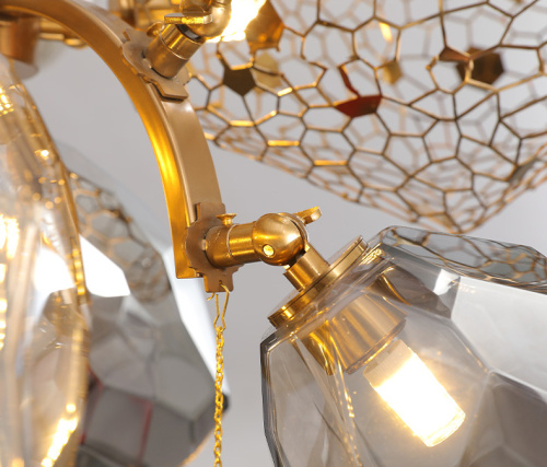 Люстра 8898P/BL gold/smoky фото 3 Люстра 8898P/BL gold/smoky фото 3