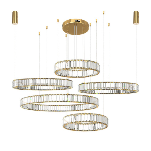 10135/5 Gold Подвесной светильник LOFT IT Crystal ring 10135/5 Gold Подвесной светильник LOFT IT Crystal ring