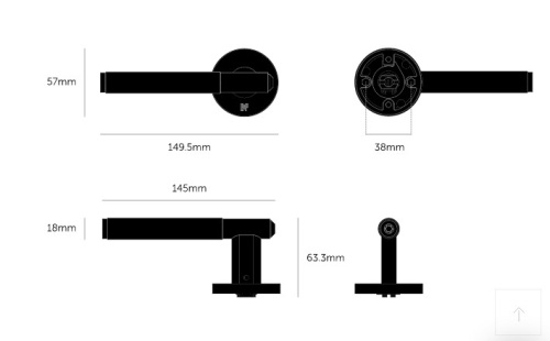 Дверная ручка Linear Steel set of 2 фото 7