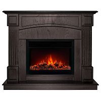 Каминокомплект CAROLINA/БОСТОН Арабика с очагом Электроочаг MOONBLAZE LUX/МУНБЛЕЙЗ