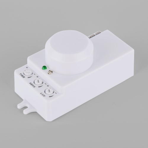 Микроволновый датчик движения 10м 1200W 360° IP20 Белый SNS-M-13 белый фото 2