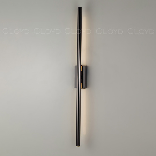 Бра Cloyd LINEAS-A W1 / выс. 60 см- 3000K - черный блестящий (арт.20453)