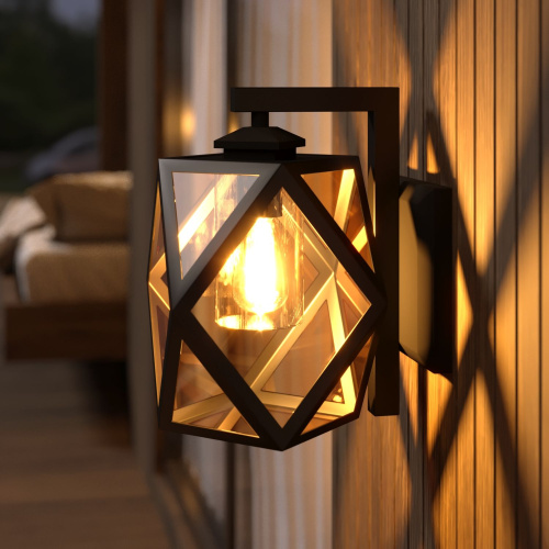 Настенный уличный светильник Ambra D IP33 35133/D черный фото 5