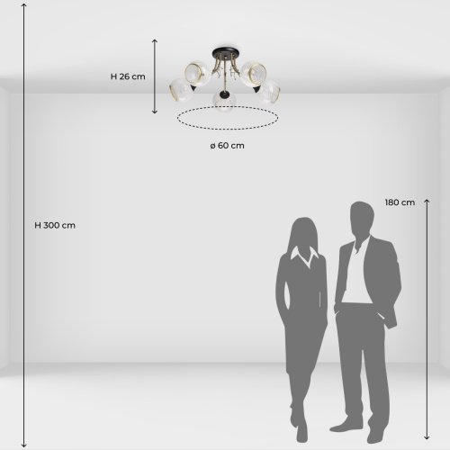 Люстра потолочная De City Грация 677014505 фото 8