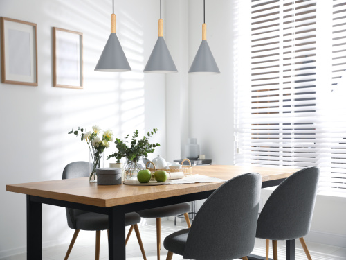 SLE1255-413-03 Светильник подвесной Черный/Серый E27 3*40W ARKET фото 5