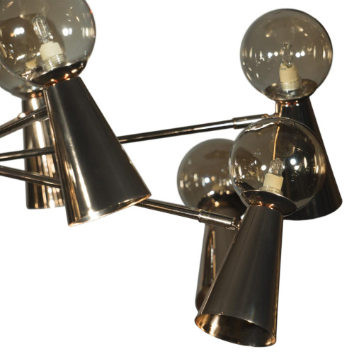 10046/10 Gold Люстра на штанге LOFT IT Halley фото 3 10046/10 Gold Люстра на штанге LOFT IT Halley фото 3