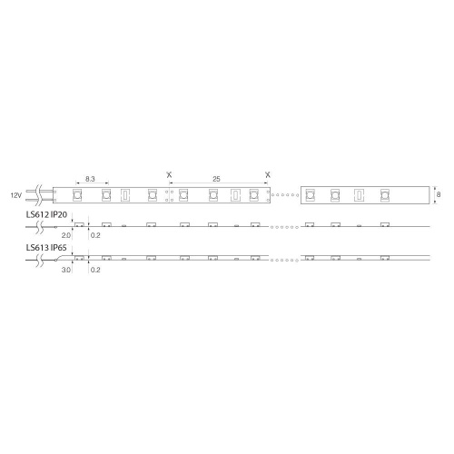 Светодиодная LED лента Feron LS613, 120SMD(2835)/m 9.6W/m 12V 5m 4000К фото 2 Светодиодная LED лента Feron LS613, 120SMD(2835)/m 9.6W/m 12V 5m 4000К фото 2