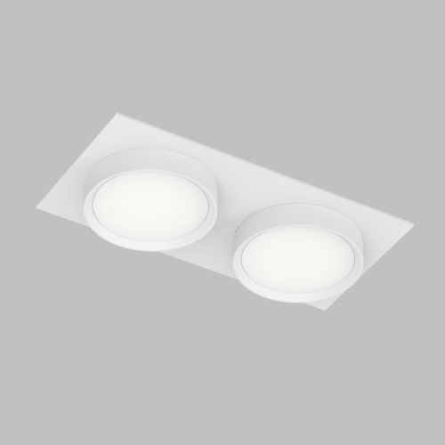 DK2092-WH Встраиваемый светильник FLAT, IP 20, до 15 Вт, GX53, LED, белый, алюминий фото 2
